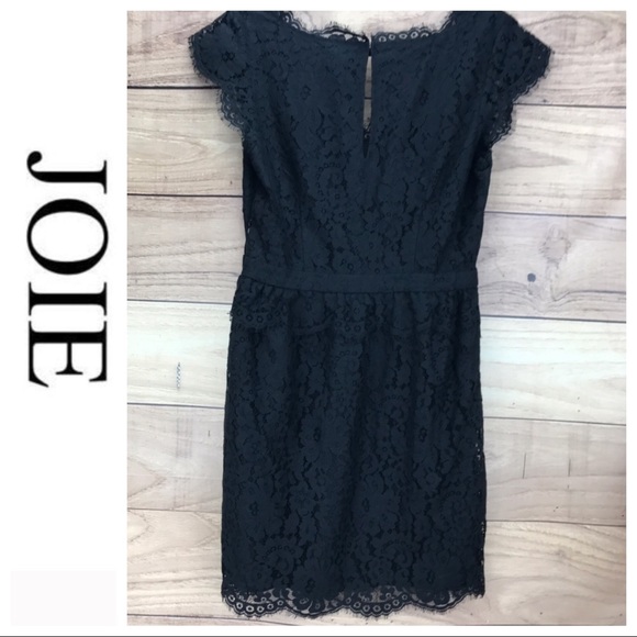 💕SALE💕 NWT Joie Black Lace Dress - Picture 3 of 7